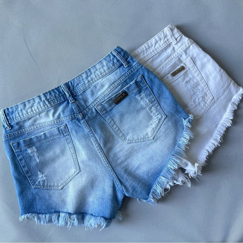 Brazilian Brand Dirak Denim Cutoff Shorts Bundle of 2 Women’s Size 10